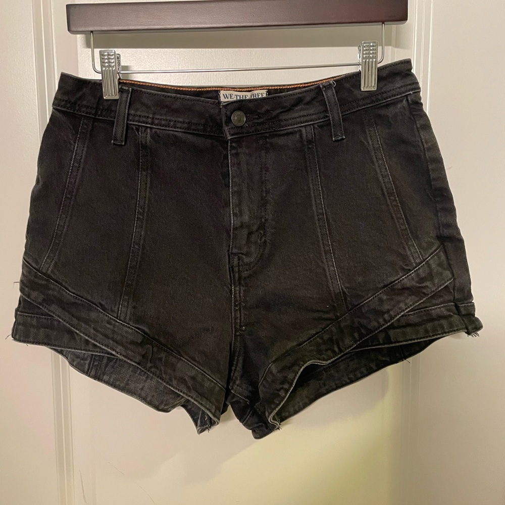 Free People We The Free Charcoal Jean Shorts